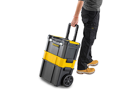 Con tu taller móvil Essential 3 en 1 de Stanley simplificarás tu carga a la hora de trabajar y te desplazarás con todo tu equipamiento en un solo módulo. ¡No cargues más!
